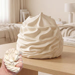 Giocattolo antistress in silicone bianco cremoso 8cm