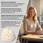 Giocattolo antistress in silicone bianco cremoso 8cm