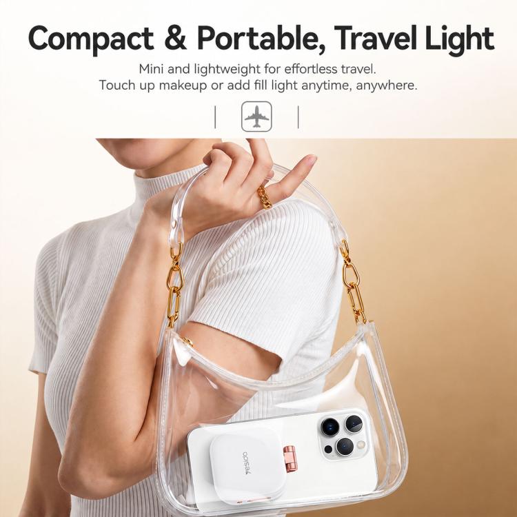 Supporto magnetico per telefono Yesido DH18 con luce di riempimento e specchio, DH18