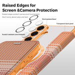 Custodia per telefono in ecopelle con protezione RFID magnetica a quadri colorati., For Galaxy S26+ 5G, For Galaxy S26 Ultra 5G, For Galaxy S26 5G