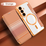 Custodia per telefono in ecopelle con protezione RFID magnetica a quadri colorati., For Galaxy S26+ 5G, For Galaxy S26 Ultra 5G, For Galaxy S26 5G