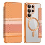 Custodia per telefono in ecopelle con protezione RFID magnetica a quadri colorati., For Galaxy S26+ 5G, For Galaxy S26 Ultra 5G, For Galaxy S26 5G