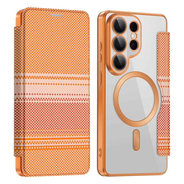 Custodia per telefono in ecopelle con protezione RFID magnetica a quadri colorati., For Galaxy S26+ 5G, For Galaxy S26 Ultra 5G, For Galaxy S26 5G
