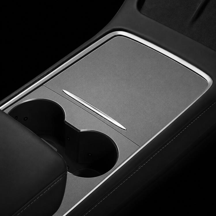 Pannello centrale in pelle scamosciata per Tesla Model Y/3 grigio