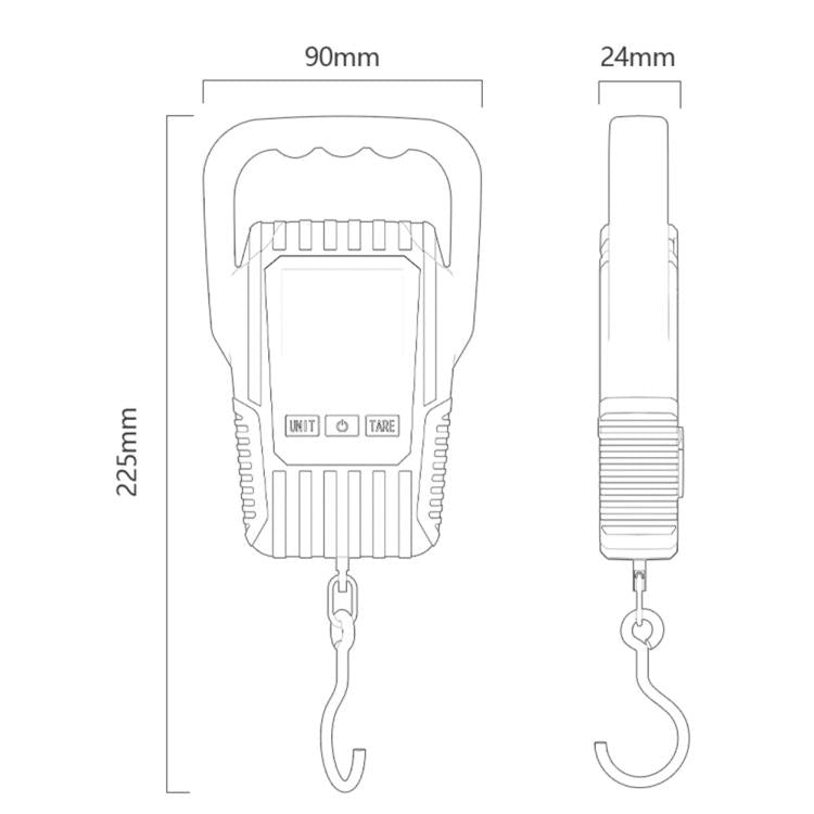 Bilancia elettronica portatile Yesido MG44 50kg