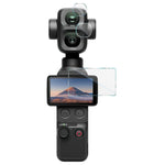 Pellicola in vetro temperato imake con pellicola per obiettivo fotografico, For DJI Osmo Pocket 4P