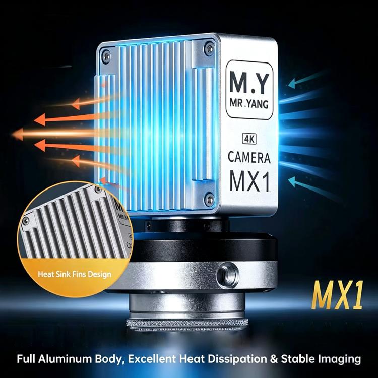 Telecamera per microscopio industriale Mr.YANG MX1 con doppia uscita HDMI e Type-C, sensore CMOS da 8 MP e risoluzione 4K., MR.YANG MX1