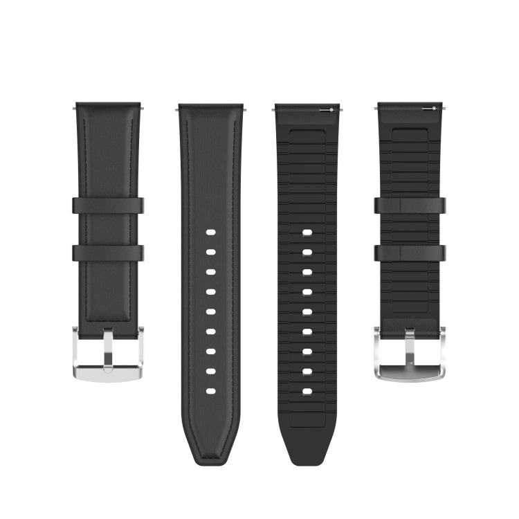 Cinturino di ricambio in pelle di silicone da 20 mm per Huawei Watch GT 2 42 mm, For Huawei Watch GT 2 42mm