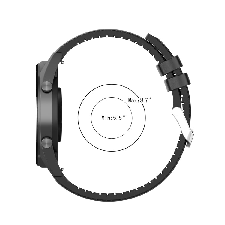 Cinturino di ricambio in pelle di silicone da 20 mm per Huawei Watch GT 2 42 mm, For Huawei Watch GT 2 42mm