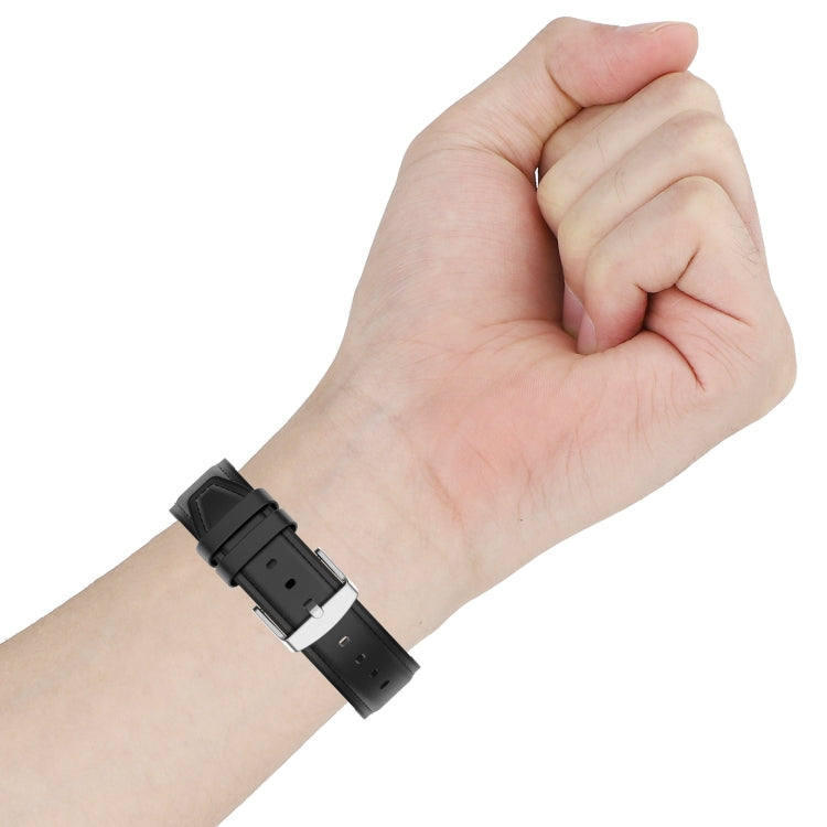 Cinturino di ricambio in pelle di silicone da 20 mm per Huawei Watch GT 2 42 mm, For Huawei Watch GT 2 42mm