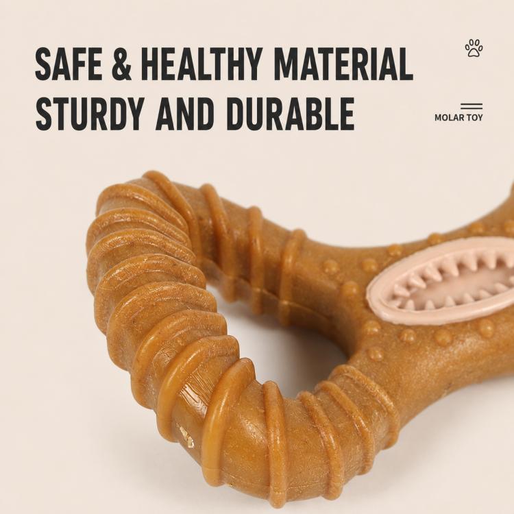 Giocattolo dentale per cani con dispenser di snack, interattivo per la pulizia dei denti e resistente ai morsi., Y-shaped, 8-shaped