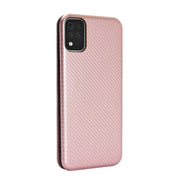 Struttura in fibra di carbonio Flip orizzontale magnetico Custodia in pelle TPU + PC + PU con slot per schede, For LG K42, For OPPO Realme V5 / Realme Q2, For Wiko View5 Plus, For Huawei P Smart 2021 / Y7A
