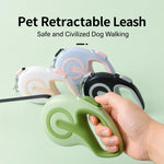Corda di trazione ergonomica retrattile automatica per animali domestici, 3m, 5m