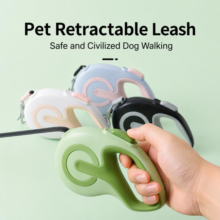 Corda di trazione ergonomica retrattile automatica per animali domestici, 3m, 5m