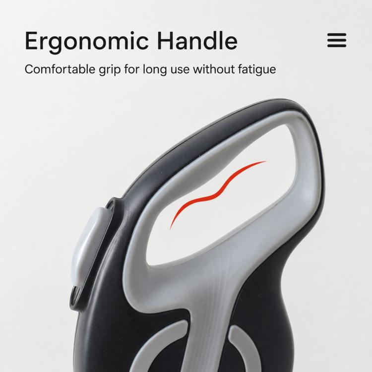 Corda di trazione ergonomica retrattile automatica per animali domestici, 3m, 5m