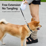 Corda di trazione ergonomica retrattile automatica per animali domestici, 3m, 5m