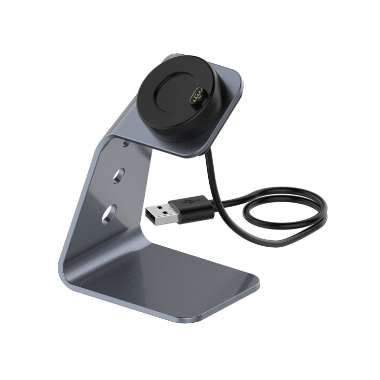Per Garmin Forerunner 745 / Venu Sq / Fenix 6 Supporto per caricabatterie magnetico universale in lega di alluminio con protezione chip, supporto ricarica rapida, For Garmin Forerunner 745 (Right Interface)