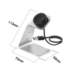 Per Garmin Forerunner 745 / Venu Sq / Fenix 6 Supporto per caricabatterie magnetico universale in lega di alluminio con protezione chip, supporto ricarica rapida, For Garmin Forerunner 745 (Right Interface)