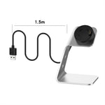 Per Garmin Forerunner 745 / Venu Sq / Fenix 6 Supporto per caricabatterie magnetico universale in lega di alluminio con protezione chip, supporto ricarica rapida, For Garmin Forerunner 745 (Right Interface)