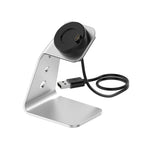 Per Garmin Forerunner 745 / Venu Sq / Fenix 6 Supporto per caricabatterie magnetico universale in lega di alluminio con protezione chip, supporto ricarica rapida, For Garmin Forerunner 745 (Right Interface)
