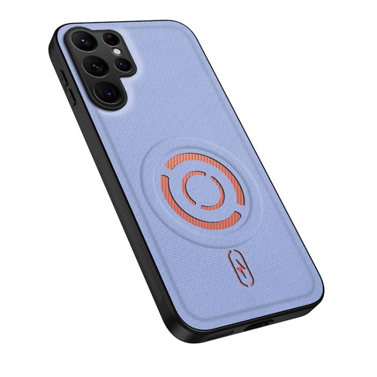 WANLONFENG Tech Fabric Texture Magnetic Hybrid PC TPU Phone Case, For Galaxy S26 FE 5G, For Galaxy S26+ 5G, For Galaxy S26 Ultra 5G, For Galaxy S26 5G