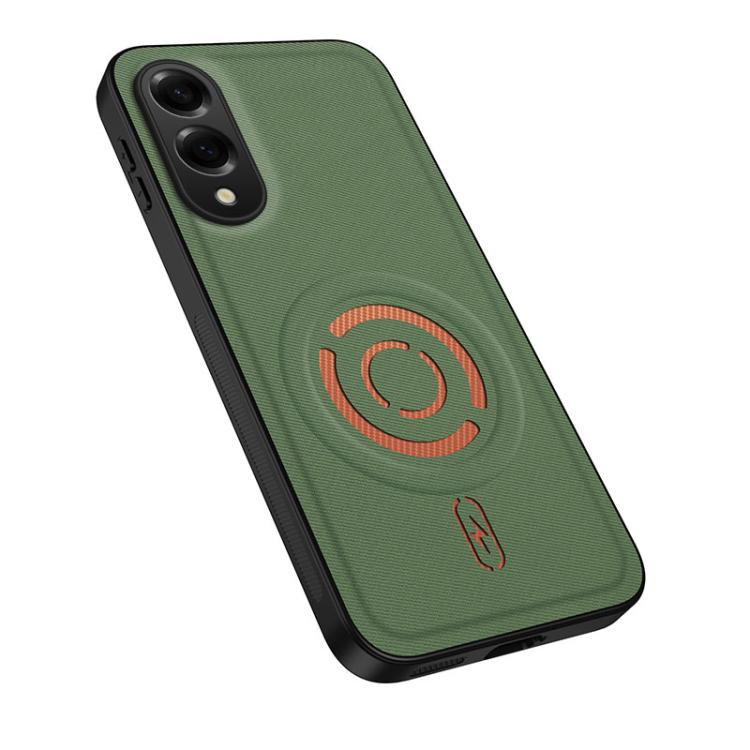 WANLONFENG Tech Fabric Texture Magnetic Hybrid PC TPU Phone Case, For Galaxy S25 FE 5G, For Galaxy S25 Edge 5G, For Galaxy S25 5G, For Galaxy S25+ 5G