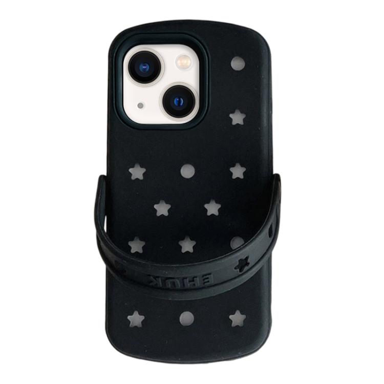 Pantofole a forma di stella a cinque punte con buco, custodia per telefono in silicone, For iPhone 14, For iPhone 14 Pro, For iPhone 14 Pro Max, For iPhone 13 Pro Max, For iPhone 13 Pro, For iPhone 13, For iPhone 12 Pro Max