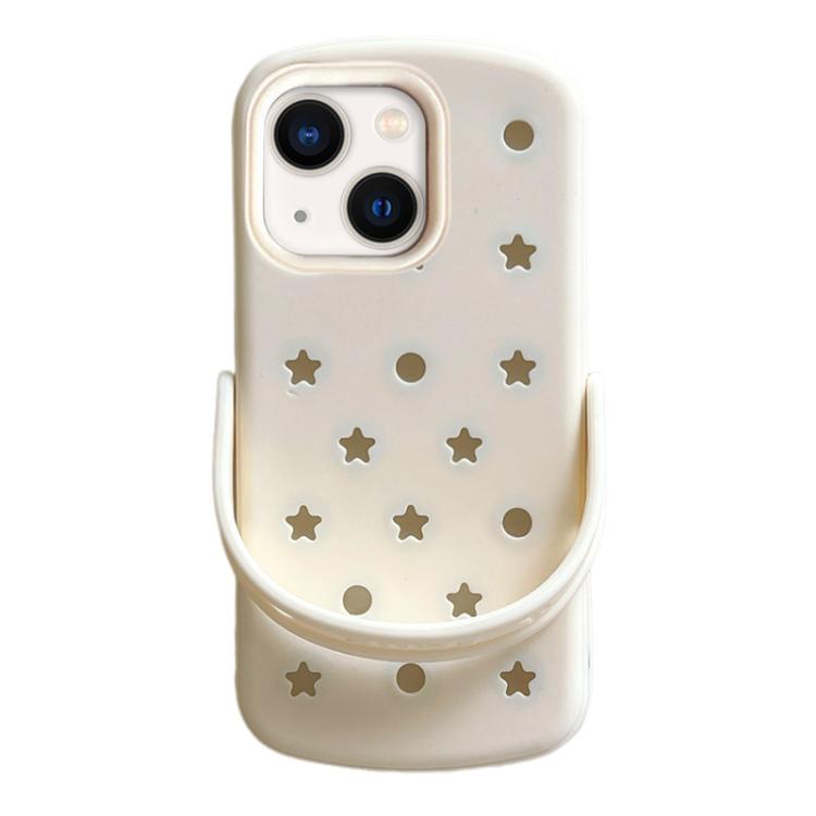 Pantofole a forma di stella a cinque punte con buco, custodia per telefono in silicone, For iPhone 14, For iPhone 14 Pro, For iPhone 14 Pro Max, For iPhone 13 Pro Max, For iPhone 13 Pro, For iPhone 13, For iPhone 12 Pro Max