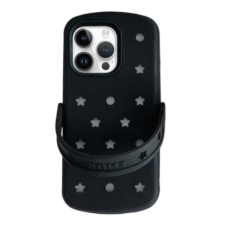 Pantofole a forma di stella a cinque punte con buco, custodia per telefono in silicone, For iPhone 14, For iPhone 14 Pro, For iPhone 14 Pro Max, For iPhone 13 Pro Max, For iPhone 13 Pro, For iPhone 13, For iPhone 12 Pro Max
