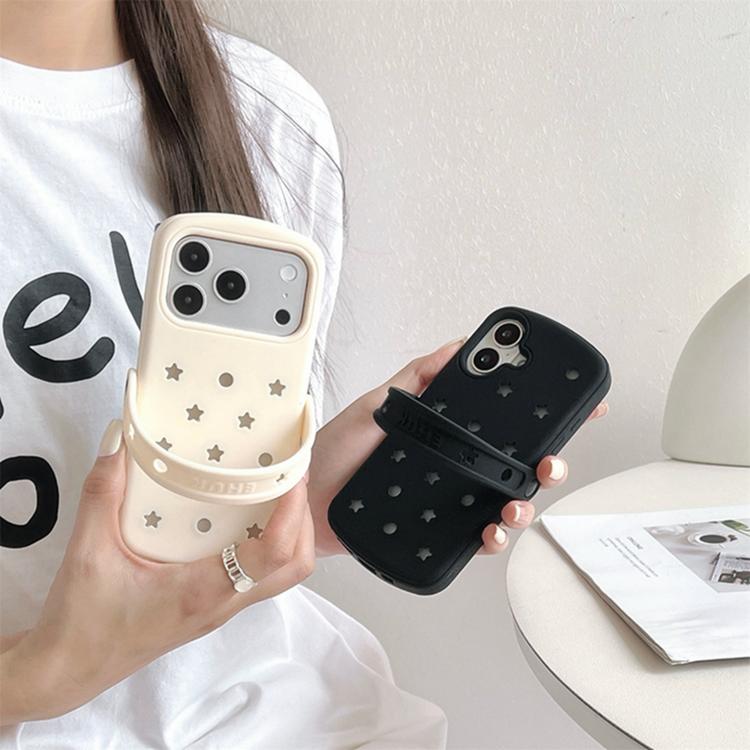 Pantofole a forma di stella a cinque punte con buco, custodia per telefono in silicone, For iPhone 14, For iPhone 14 Pro, For iPhone 14 Pro Max, For iPhone 13 Pro Max, For iPhone 13 Pro, For iPhone 13, For iPhone 12 Pro Max