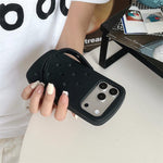 Pantofole a forma di stella a cinque punte con buco, custodia per telefono in silicone, For iPhone 14, For iPhone 14 Pro, For iPhone 14 Pro Max, For iPhone 13 Pro Max, For iPhone 13 Pro, For iPhone 13, For iPhone 12 Pro Max