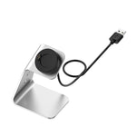 Per Garmin Forerunner 745 / Venu Sq / Fenix 6 Supporto per caricabatterie magnetico universale in lega di alluminio con protezione chip, supporto ricarica rapida, For Garmin Forerunner 745 (Left Interface)