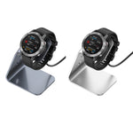 Per Garmin Forerunner 745 / Venu Sq / Fenix 6 Supporto per caricabatterie magnetico universale in lega di alluminio con protezione chip, supporto ricarica rapida, For Garmin Forerunner 745 (Left Interface)