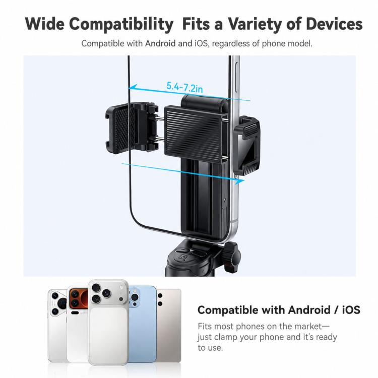 Asta per selfie portatile Yesido SF36 con mini clip telescopica., SF36