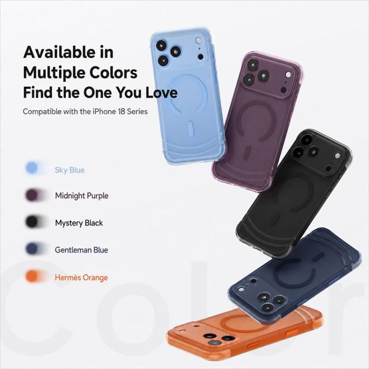 QN2 Custodia per telefono antiurto magnetica con airbag, delicata sulla pelle., For iPhone 18 Pro, For iPhone 18 Pro Max, For iPhone 17 Pro Max, For iPhone 17 Pro