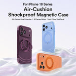 Custodia per telefono QN2 antiurto magnetica con airbag, delicata sulla pelle e con supporto girevole a 360°., For iPhone 18 Pro, For iPhone 18 Pro Max, For iPhone 17 Pro Max, For iPhone 17 Pro