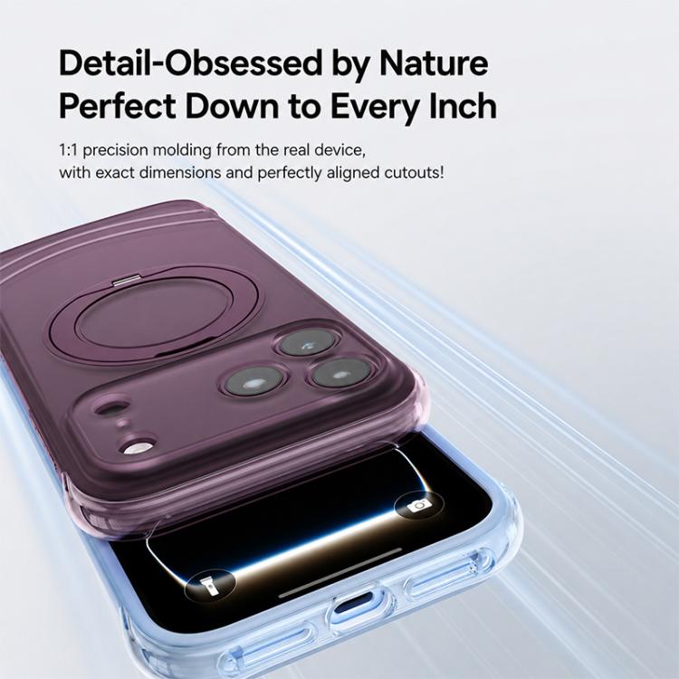 Custodia per telefono QN2 antiurto magnetica con airbag, delicata sulla pelle e con supporto girevole a 360°., For iPhone 18 Pro, For iPhone 18 Pro Max, For iPhone 17 Pro Max, For iPhone 17 Pro