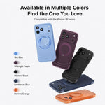 Custodia per telefono QN2 antiurto magnetica con airbag, delicata sulla pelle e con supporto girevole a 360°., For iPhone 18 Pro, For iPhone 18 Pro Max, For iPhone 17 Pro Max, For iPhone 17 Pro