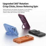 Custodia per telefono QN2 antiurto magnetica con airbag, delicata sulla pelle e con supporto girevole a 360°., For iPhone 18 Pro, For iPhone 18 Pro Max, For iPhone 17 Pro Max, For iPhone 17 Pro