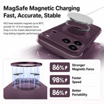 Custodia per telefono QN2 antiurto magnetica con airbag, delicata sulla pelle e con supporto girevole a 360°., For iPhone 18 Pro, For iPhone 18 Pro Max, For iPhone 17 Pro Max, For iPhone 17 Pro