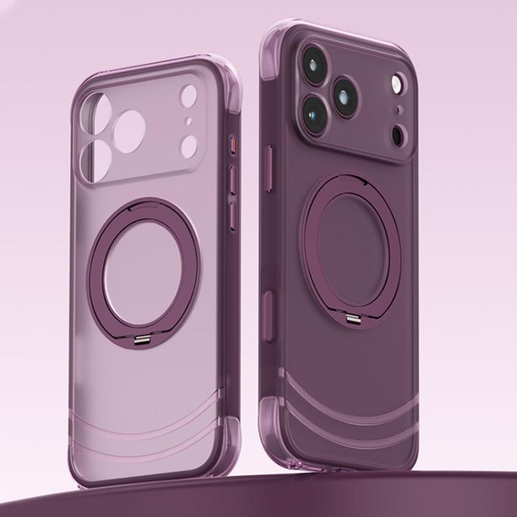 Custodia per telefono QN2 antiurto magnetica con airbag, delicata sulla pelle e con supporto girevole a 360°., For iPhone 18 Pro, For iPhone 18 Pro Max, For iPhone 17 Pro Max, For iPhone 17 Pro