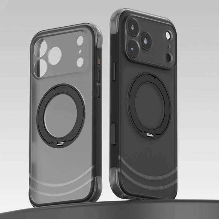 Custodia per telefono QN2 antiurto magnetica con airbag, delicata sulla pelle e con supporto girevole a 360°., For iPhone 18 Pro, For iPhone 18 Pro Max, For iPhone 17 Pro Max, For iPhone 17 Pro