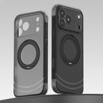 Custodia per telefono QN2 antiurto magnetica con airbag, delicata sulla pelle e con supporto girevole a 360°., For iPhone 18 Pro, For iPhone 18 Pro Max, For iPhone 17 Pro Max, For iPhone 17 Pro
