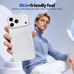 Custodia per telefono con airbag e glitter a forma di diamante scintillante, For iPhone 18, For iPhone 18 Pro, For iPhone 18 Pro Max, For iPhone 17 Pro Max