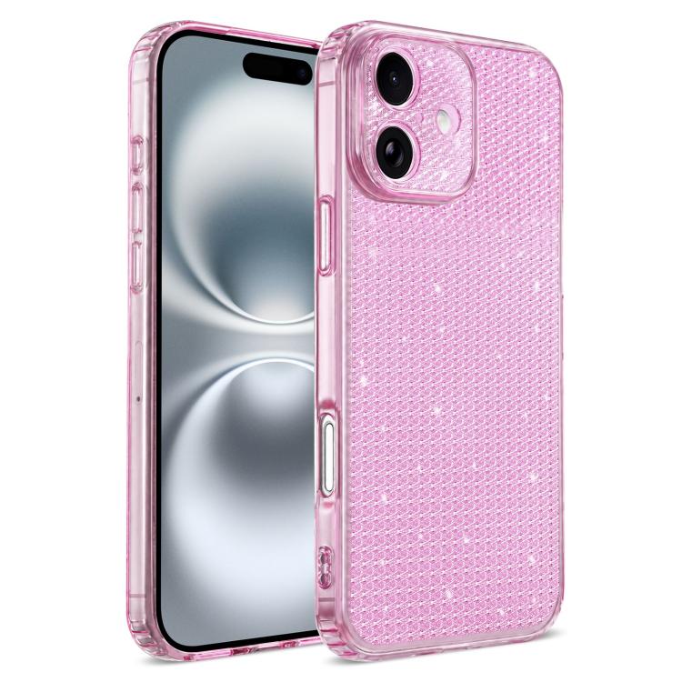 Custodia per telefono con airbag e glitter a forma di diamante scintillante, For iPhone 16, For iPhone 15 Pro Max, For iPhone 15 Pro, For iPhone 15
