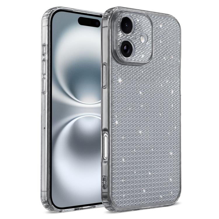 Custodia per telefono con airbag e glitter a forma di diamante scintillante, For iPhone 16, For iPhone 15 Pro Max, For iPhone 15 Pro, For iPhone 15