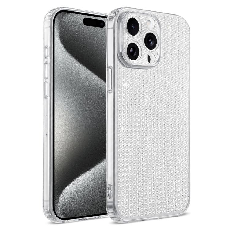 Custodia per telefono con airbag e glitter a forma di diamante scintillante, For iPhone 16, For iPhone 15 Pro Max, For iPhone 15 Pro, For iPhone 15