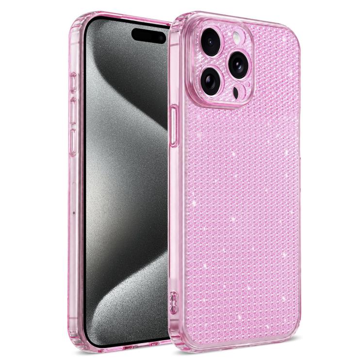 Custodia per telefono con airbag e glitter a forma di diamante scintillante, For iPhone 16, For iPhone 15 Pro Max, For iPhone 15 Pro, For iPhone 15