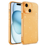 Custodia per telefono con airbag e glitter a forma di diamante scintillante, For iPhone 16, For iPhone 15 Pro Max, For iPhone 15 Pro, For iPhone 15