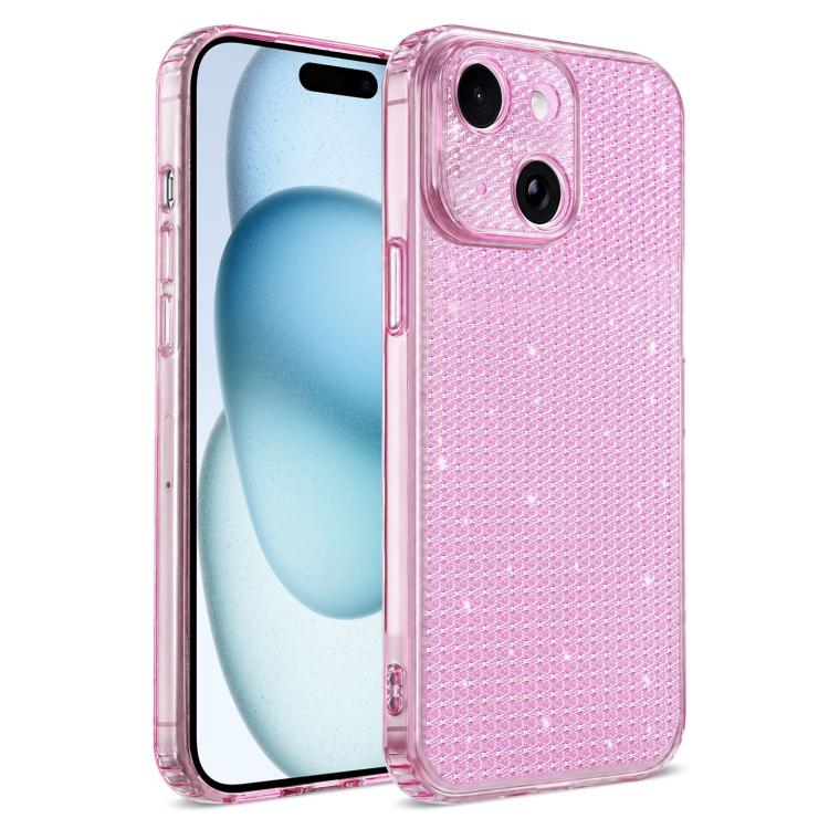 Custodia per telefono con airbag e glitter a forma di diamante scintillante, For iPhone 16, For iPhone 15 Pro Max, For iPhone 15 Pro, For iPhone 15